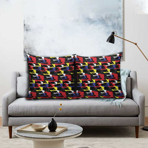 Haiti Map Camouflage Colorful Pillow Cover - African Pride