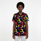 Haiti Map Camouflage Colorful Scrub Top - African Pride