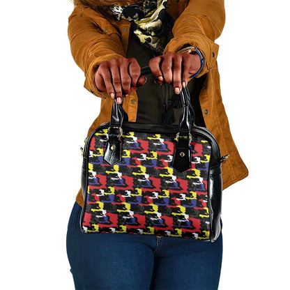 Haiti Map Camouflage Colorful Shoulder Handbag - African Pride