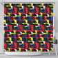 Haiti Map Camouflage Colorful Shower Curtain - African Pride