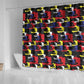 Haiti Map Camouflage Colorful Shower Curtain - African Pride