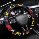 Haiti Map Camouflage Colorful Steering Wheel Cover - African Pride