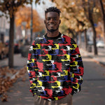 Haiti Map Camouflage Colorful Sweatshirt - African Pride