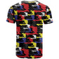 Haiti Map Camouflage Colorful T shirt - African Pride