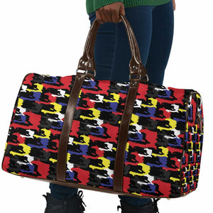 Haiti Map Camouflage Colorful Travel Bag - African Pride