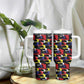Haiti Map Camouflage Colorful Tumbler With Handle - African Pride