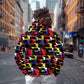 Haiti Map Camouflage Colorful Zip Hoodie - African Pride
