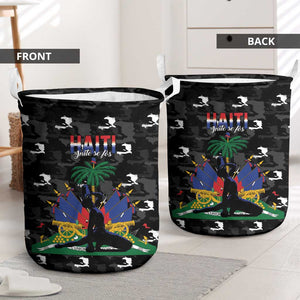 Haiti Map Camouflage Laundry Basket Unique Style - African Pride
