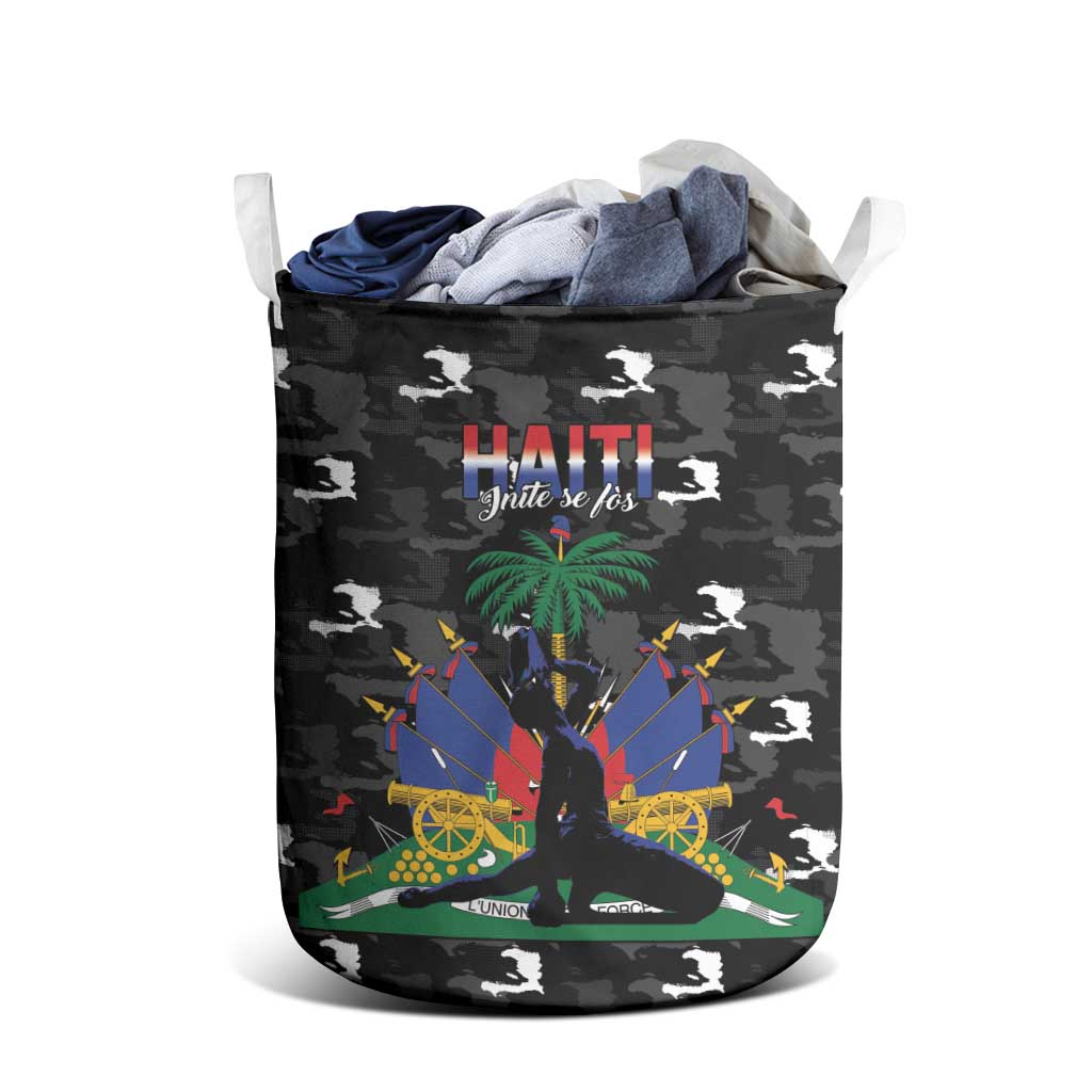 Haiti Map Camouflage Laundry Basket Unique Style - African Pride