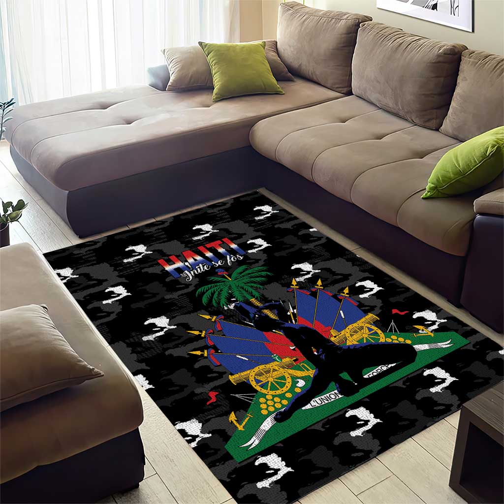 Haiti Map Camouflage Area Rug Unique Style - African Pride