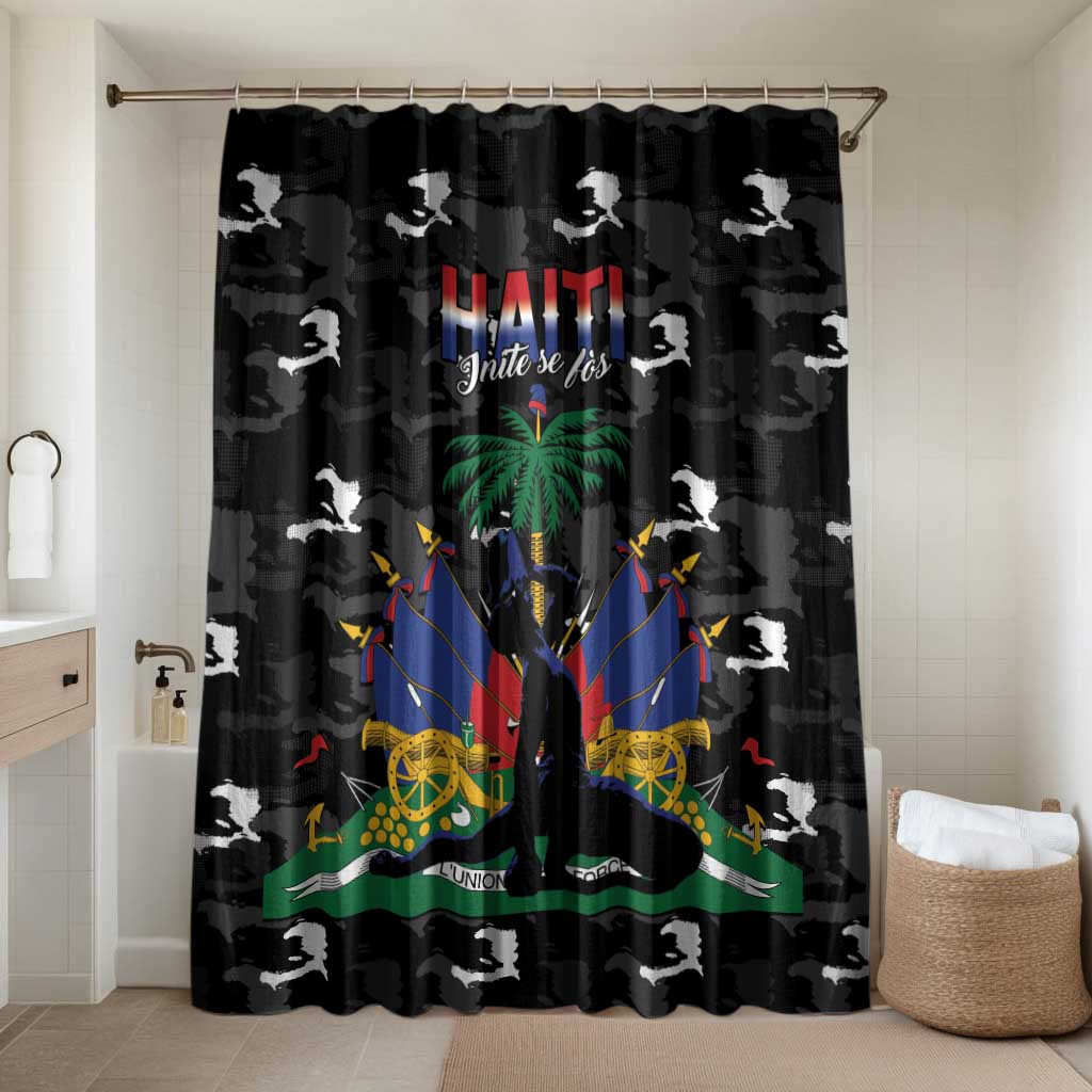 Haiti Map Camouflage Bathroom Set Unique Style - African Pride