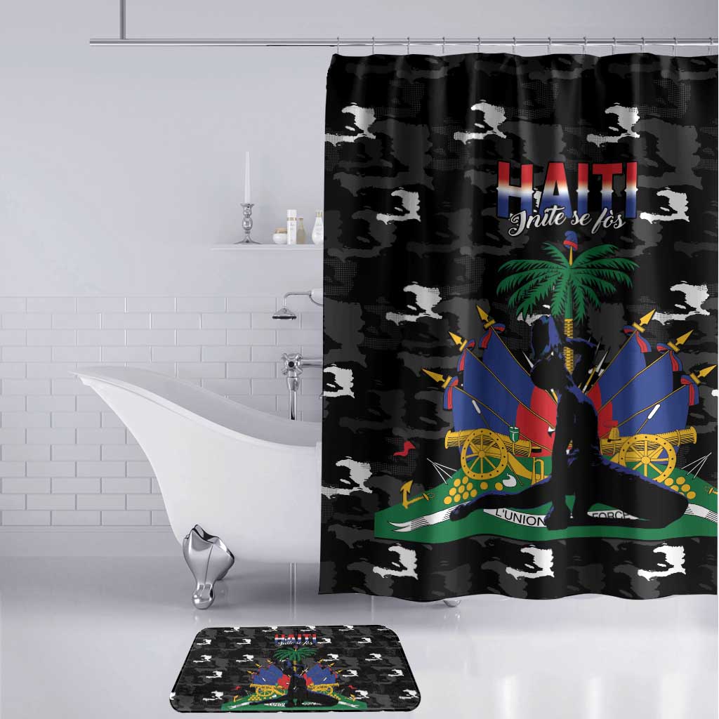 Haiti Map Camouflage Bathroom Set Unique Style - African Pride