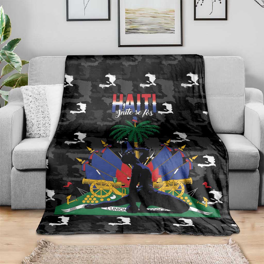 Haiti Map Camouflage Blanket Unique Style - African Pride