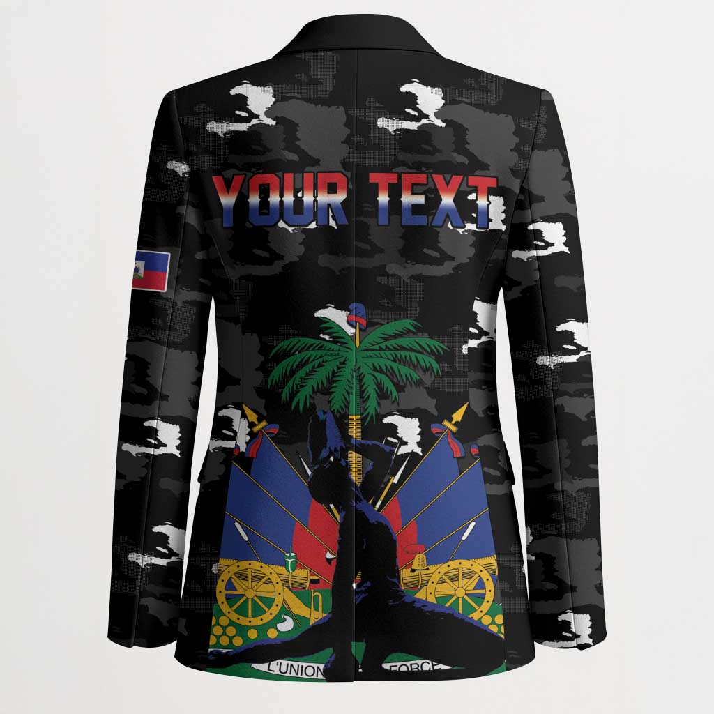 Personalized Haiti Map Camouflage Blazer Unique Style - African Pride