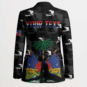 Personalized Haiti Map Camouflage Blazer Unique Style - African Pride