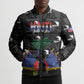 Personalized Haiti Map Camouflage Bomber Puffer Jacket Unique Style - African Pride