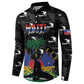 Personalized Haiti Map Camouflage Button Sweatshirt Unique Style