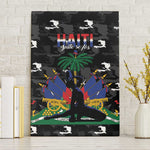Haiti Map Camouflage Canvas Wall Art Unique Style - African Pride