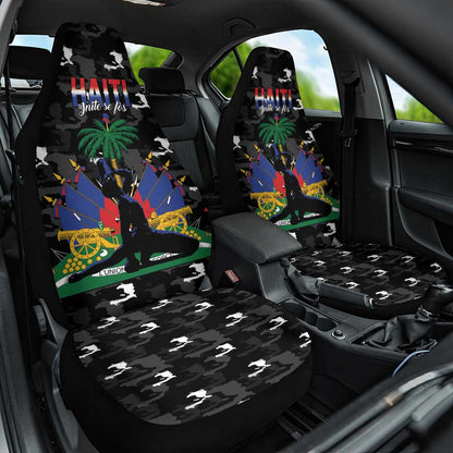 Haiti Map Camouflage Car Seat Cover Unique Style - African Pride