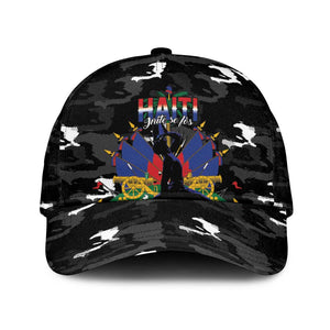 Haiti Map Camouflage Classic Cap Unique Style - African Pride