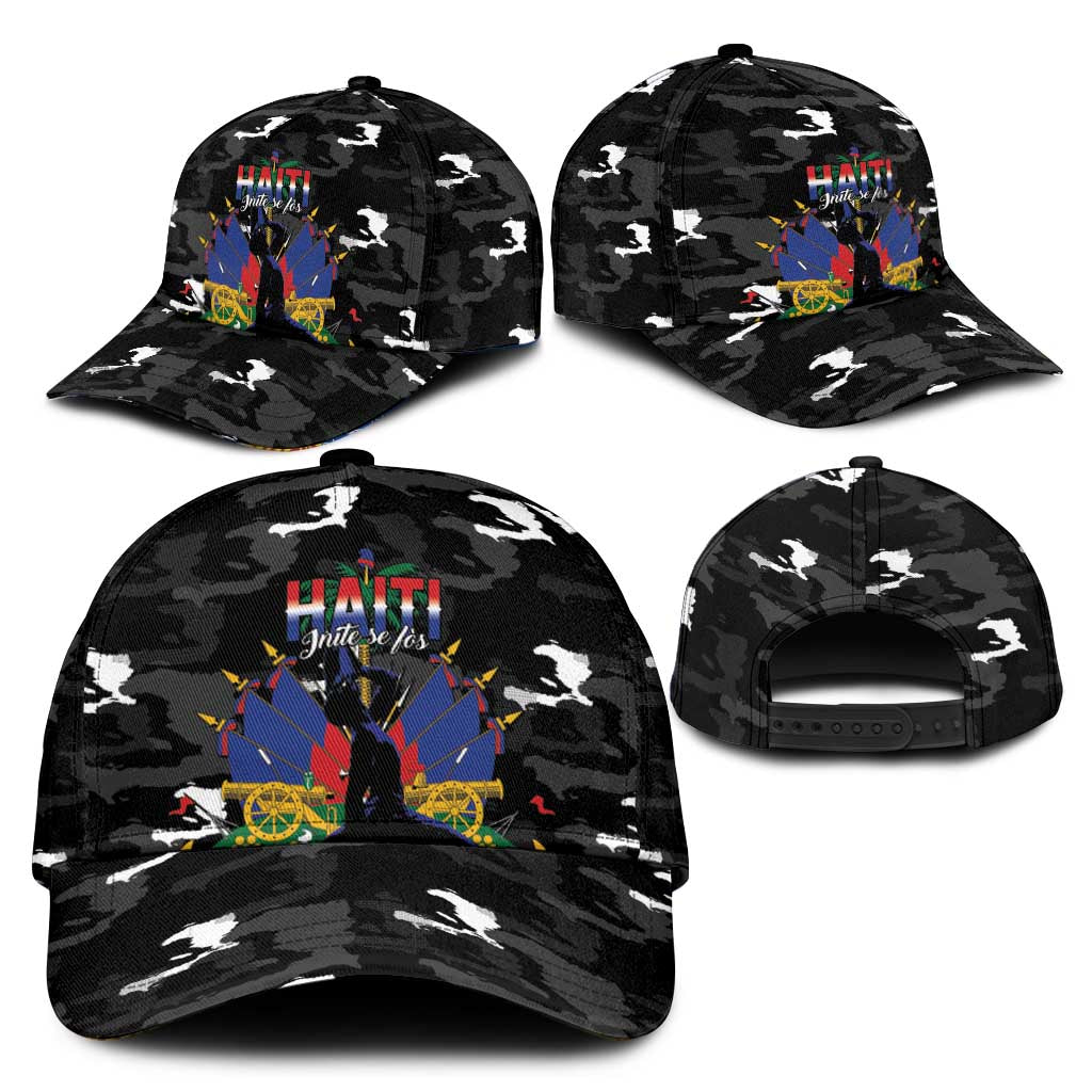 Haiti Map Camouflage Classic Cap Unique Style - African Pride