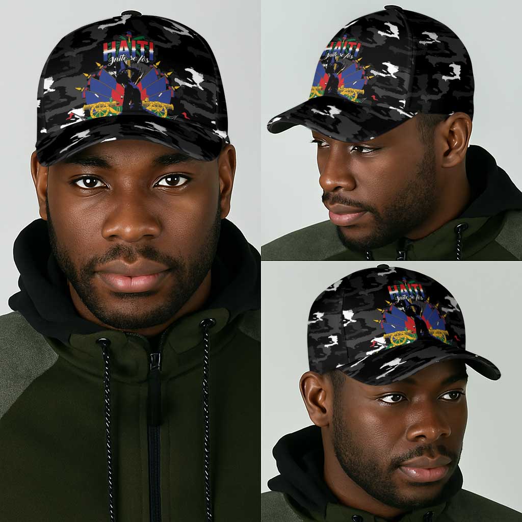 Haiti Map Camouflage Classic Cap Unique Style - African Pride