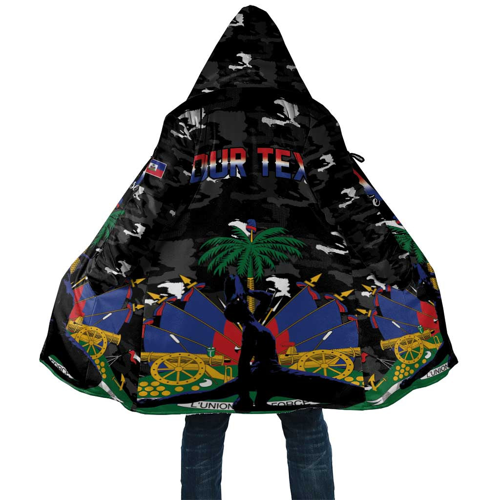 Personalized Haiti Map Camouflage Cloak Unique Style - African Pride