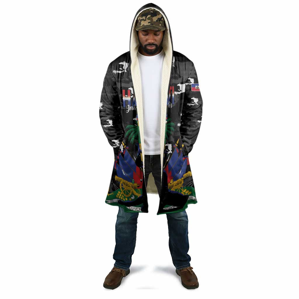 Personalized Haiti Map Camouflage Cloak Unique Style - African Pride