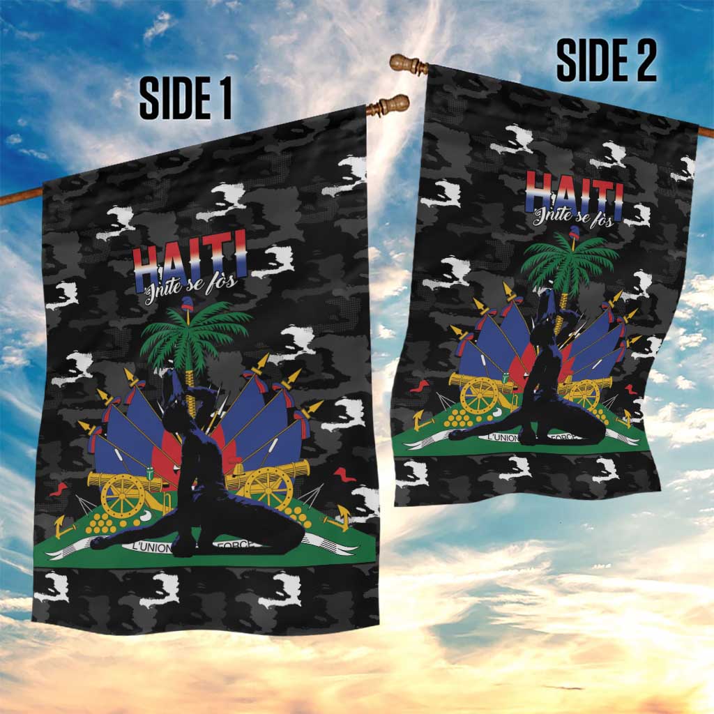 Haiti Map Camouflage Garden Flag Unique Style - African Pride