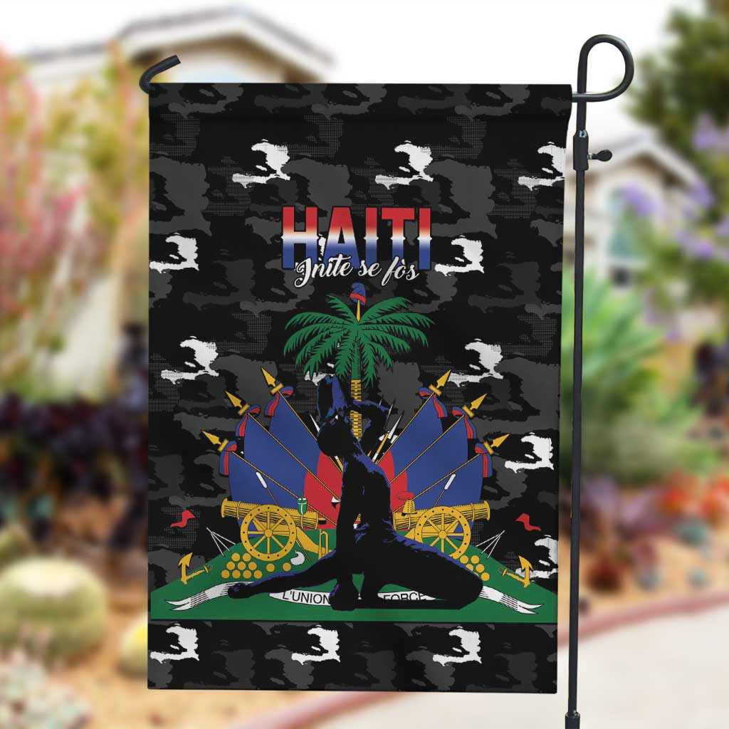Haiti Map Camouflage Garden Flag Unique Style - African Pride