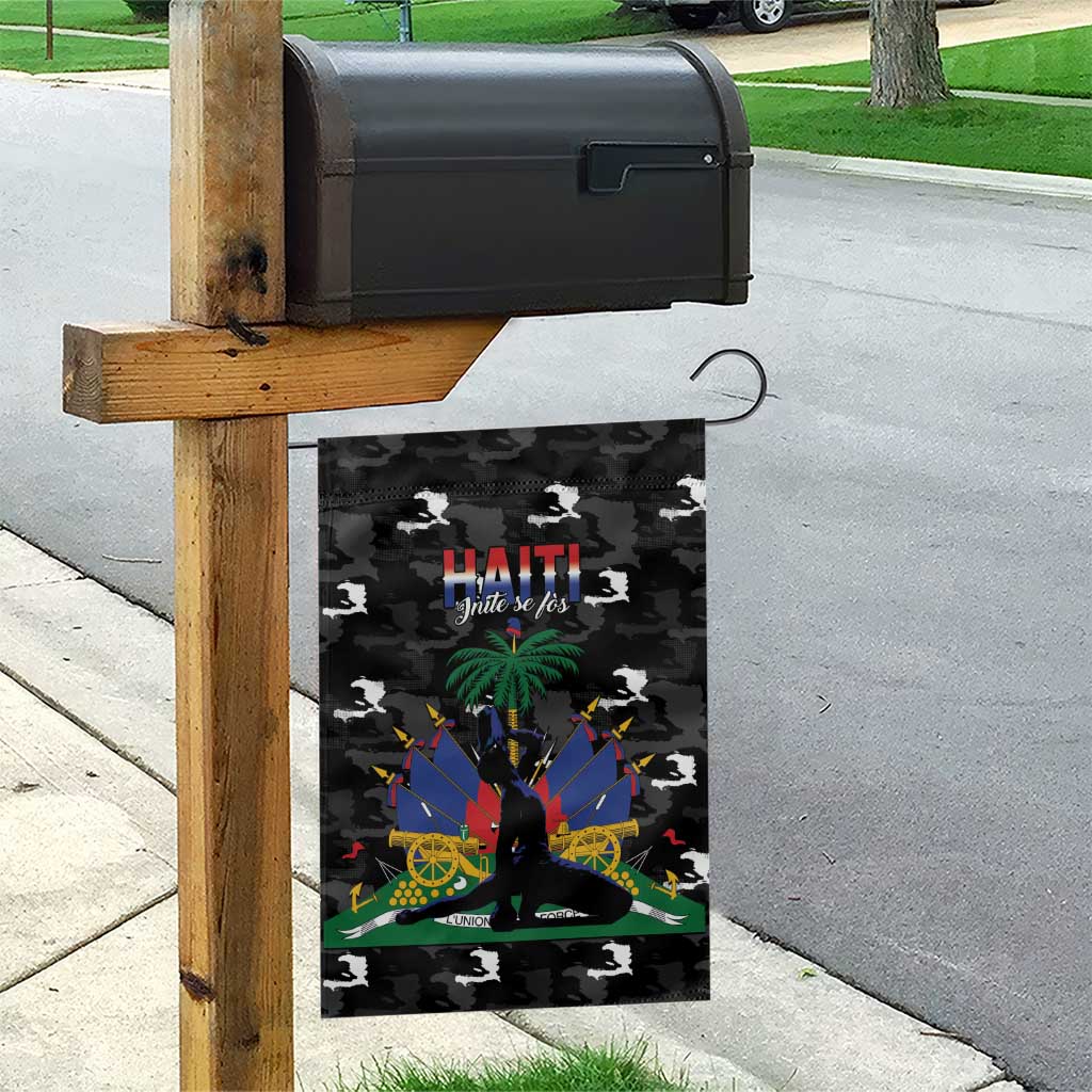 Haiti Map Camouflage Garden Flag Unique Style - African Pride
