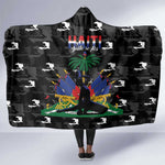 Haiti Map Camouflage Hooded Blanket Unique Style - African Pride