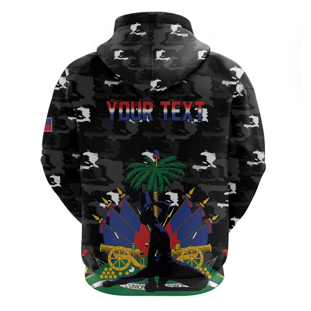 Personalized Haiti Map Camouflage Hoodie Unique Style - African Pride