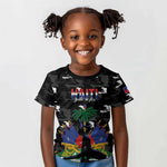 Personalized Haiti Map Camouflage Kid T shirt Unique Style - African Pride