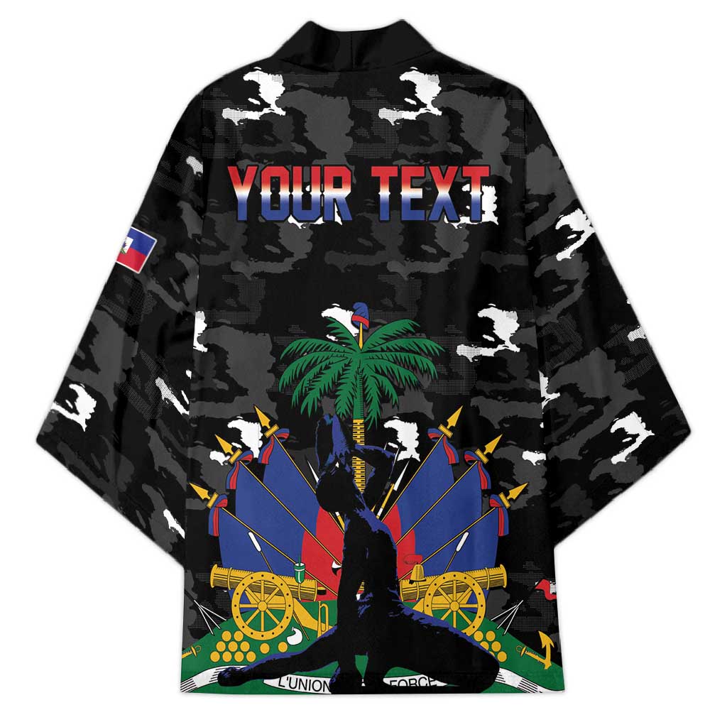 Personalized Haiti Map Camouflage Kimono Unique Style - African Pride