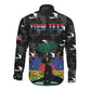 Personalized Haiti Map Camouflage Long Sleeve Button Shirt Unique Style - African Pride