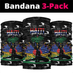 Haiti Map Camouflage Neck Gaiter Unique Style - African Pride