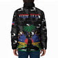Personalized Haiti Map Camouflage Padded Jacket Unique Style - African Pride