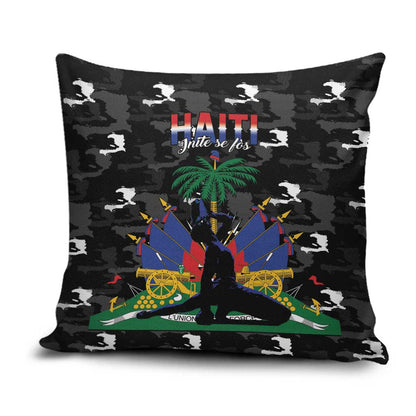 Haiti Map Camouflage Pillow Cover Unique Style - African Pride
