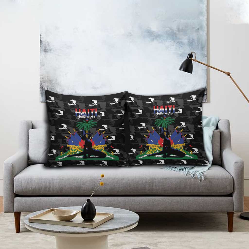 Haiti Map Camouflage Pillow Cover Unique Style - African Pride