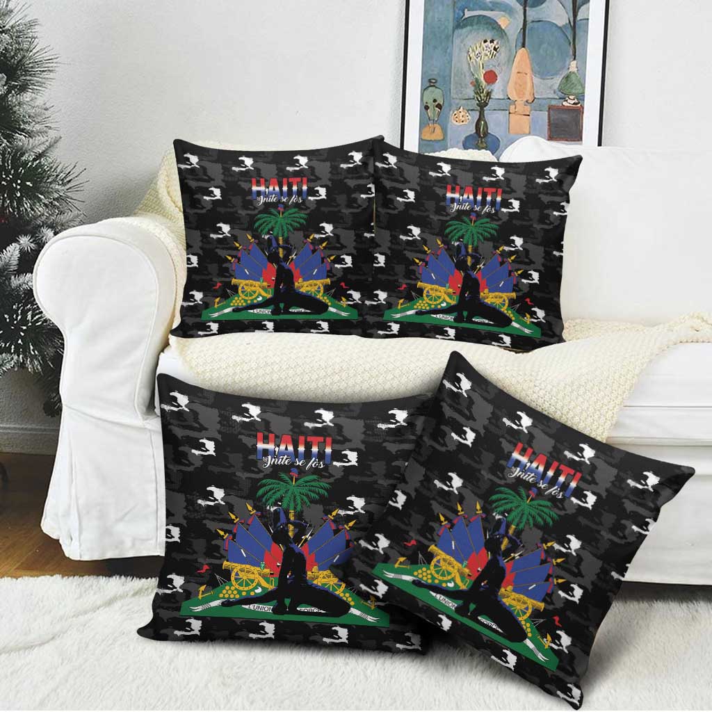 Haiti Map Camouflage Pillow Cover Unique Style - African Pride
