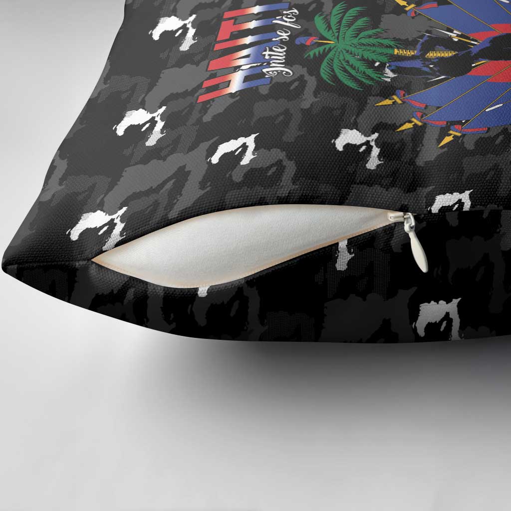Haiti Map Camouflage Pillow Cover Unique Style - African Pride