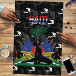 Haiti Map Camouflage Puzzle Unique Style - African Pride