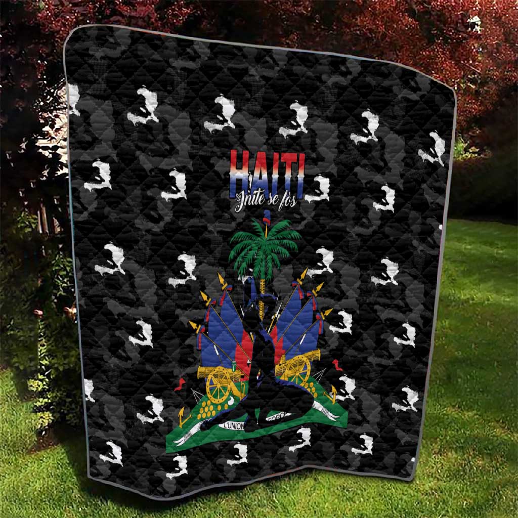 Haiti Map Camouflage Quilt Unique Style - African Pride