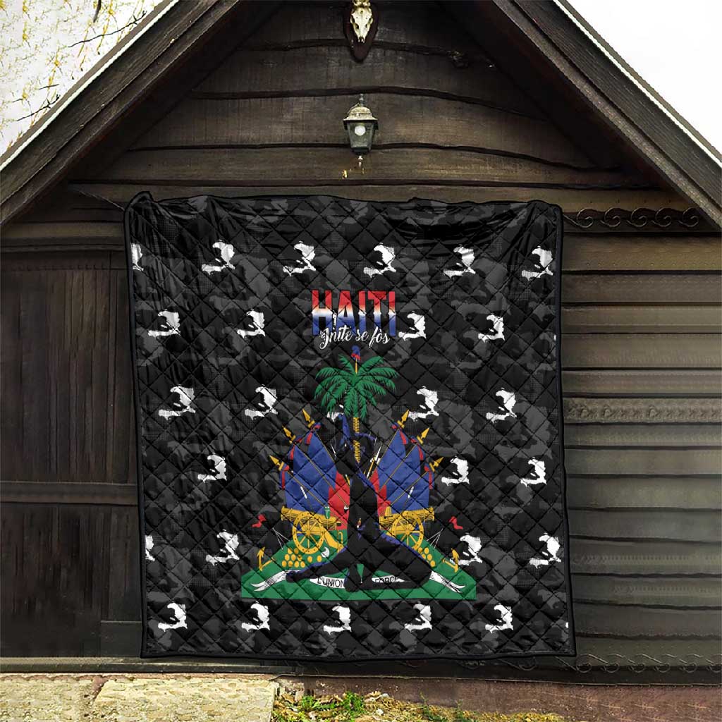 Haiti Map Camouflage Quilt Unique Style - African Pride