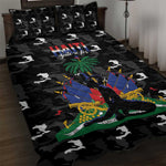 Haiti Map Camouflage Quilt Bed Set Unique Style - African Pride