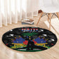 Haiti Map Camouflage Round Carpet Unique Style - African Pride