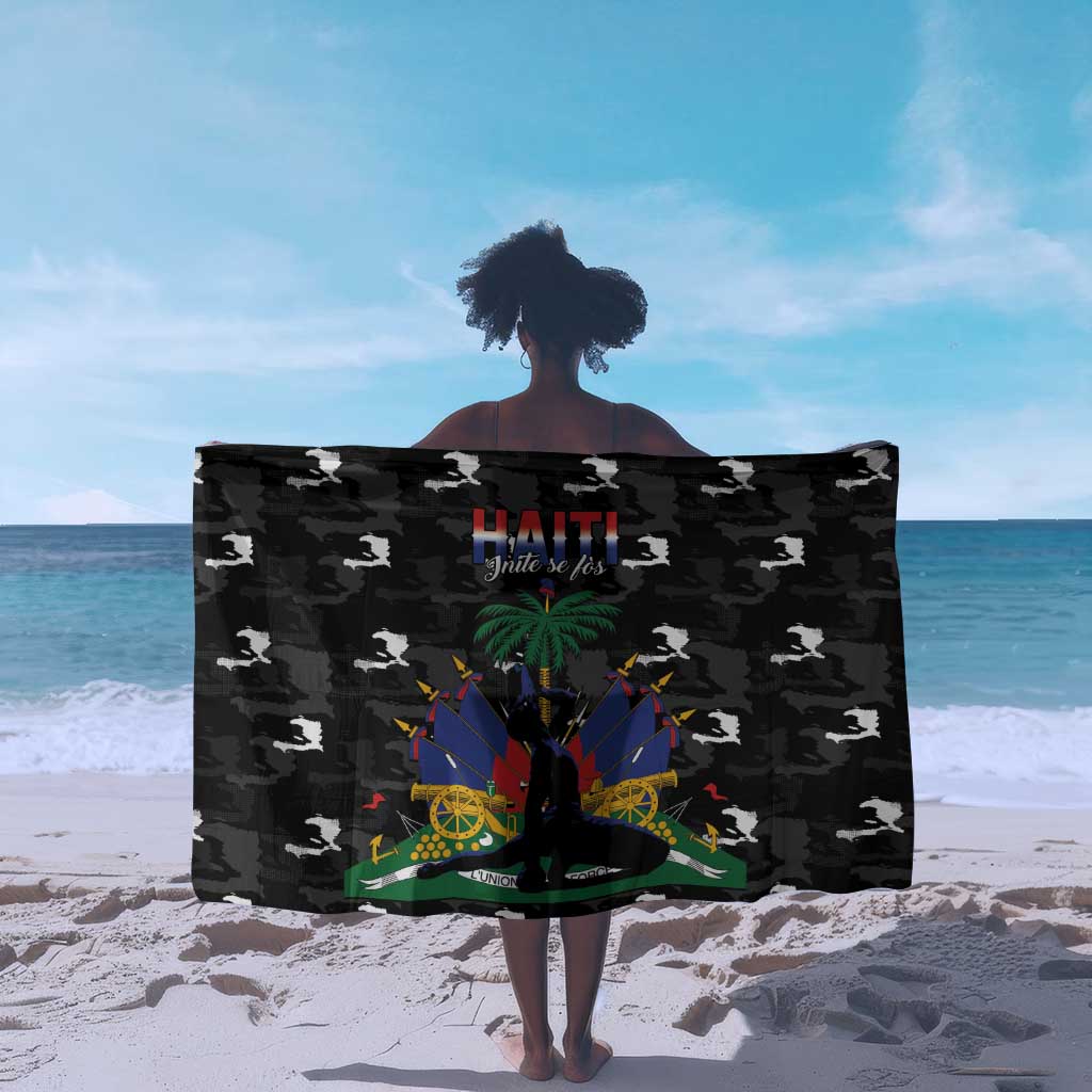 Haiti Map Camouflage Sarong Unique Style - African Pride