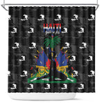 Haiti Map Camouflage Shower Curtain Unique Style - African Pride