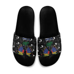 Haiti Map Camouflage Slide Sandals Unique Style - African Pride